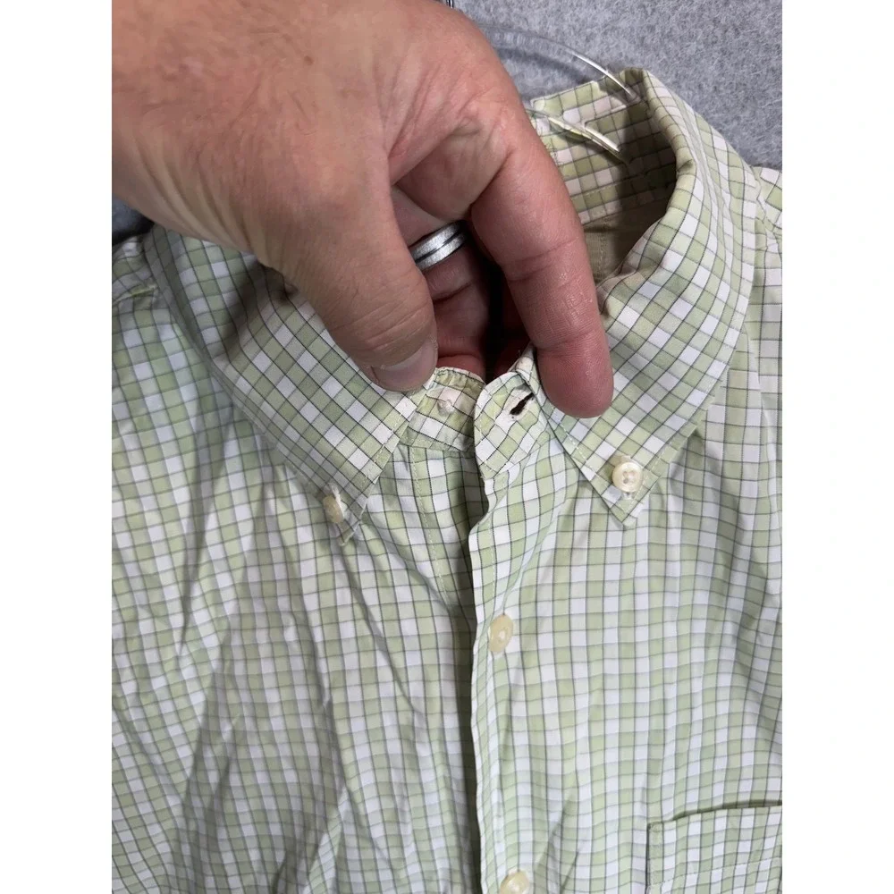Banana Republic Shirt Mens Large Plaid Classic‎ Fit Button Down Casual Preppy